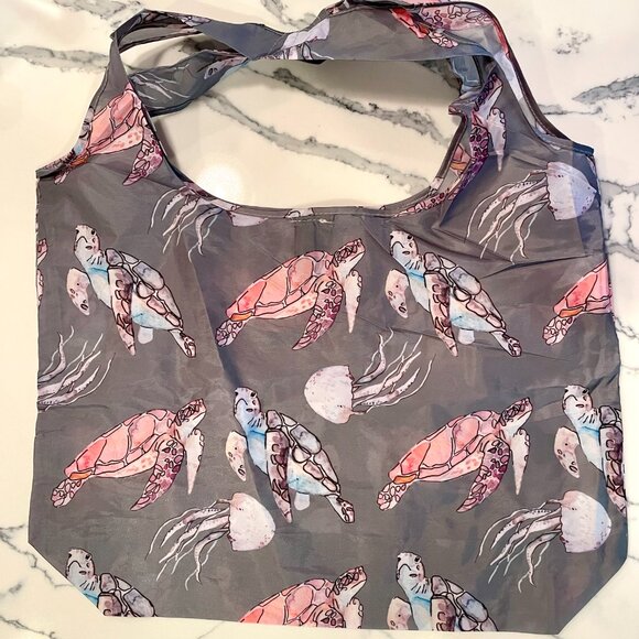 NWOT Large Nylon Reusable Shopper Tote - Picture 7 of 16